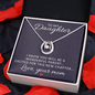 Lucky In Love Necklace: To My Daughter Love Year Mom