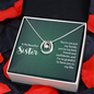 Lucky In Love Necklace:To My Beautiful Sister You'er My Best Friend