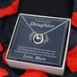 Lucky In Love Necklace: To My Beautiful Daughter Love Mum