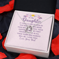 Lucky In Love Necklace:To My Daughter Love Your Dad