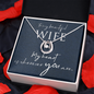 Lucky In Love Necklace:To My Beautiful Wife