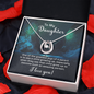 Lucky In Love Necklace: To My Daughter I Love You