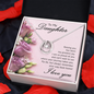 Lucky In Love Necklace:To My Daughter I Love You