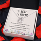 Lucky In Love Necklace:To My Best Friend Standing By My Side