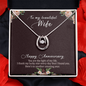 Lucky In Love Necklace: To My Beautiful Wife Happy Anniversary
