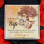 Lucky In Love Necklace: To My Beautiful Wife House And Wealth
