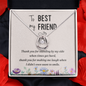 Lucky In Love Necklace:To My Best Friend Standing By My Side