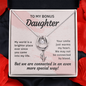 Lucky In Love Necklace: To My Bonus Daughter