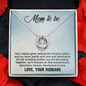 Lucky In Love Necklace:Mom To Be Love Your Husband