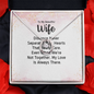 Lucky In Love Necklace: To My Beautiful Wife Distance Never Separate