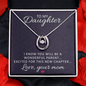 Lucky In Love Necklace: To My Daughter Love Year Mom