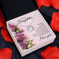 Lucky In Love Necklace:To My Daughter I Love You