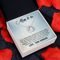 Lucky In Love Necklace:Mom To Be Love Your Husband