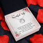 Lucky In Love Necklace:To My Beautiful Wife Wine Gets Sweeter