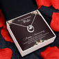 Lucky In Love Necklace: To My Beautiful Wife Happy Anniversary