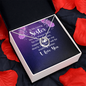 Lucky In Love Necklace:To My Loving Sister , I Love You