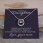 Lucky In Love Necklace: To My Daughter Love Year Mom