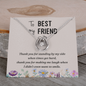 Lucky In Love Necklace:To My Best Friend Standing By My Side