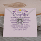 Lucky In Love Necklace:To My Daughter Love Your Dad
