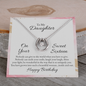 Lucky In Love Necklace:To My Daughter Happy Birthday Sweet 16