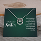 Lucky In Love Necklace:To My Beautiful Sister You'er My Best Friend