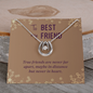 Lucky In Love Necklace:To My Best Friend Never Far Apart