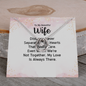 Lucky In Love Necklace: To My Beautiful Wife Distance Never Separate