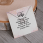 Lucky In Love Necklace: To My Beautiful Wife Distance Never Separate