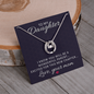 Lucky In Love Necklace: To My Daughter Love Year Mom
