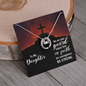 Lucky In Love Necklace: To My Daughter Be On Your Guard