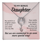 Lucky In Love Necklace: To My Bonus Daughter