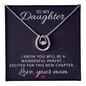 Lucky In Love Necklace: To My Daughter Love Year Mom