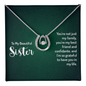 Lucky In Love Necklace:To My Beautiful Sister You'er My Best Friend