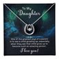 Lucky In Love Necklace: To My Daughter I Love You