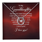 Lucky In Love Necklace:To My Granddaughter