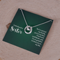 Lucky In Love Necklace:To My Beautiful Sister You'er My Best Friend