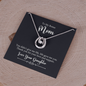 Lucky In Love Necklace:To My Bonus Love Your Daughter