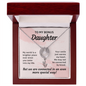 Lucky In Love Necklace: To My Bonus Daughter