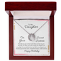 Lucky In Love Necklace:To My Daughter Happy Birthday Sweet 16