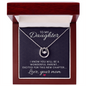 Lucky In Love Necklace: To My Daughter Love Year Mom