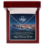 Lucky In Love Necklace:To My Wife Happy Anniversary My Love