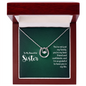 Lucky In Love Necklace:To My Beautiful Sister You'er My Best Friend