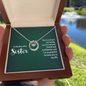 Lucky In Love Necklace:To My Beautiful Sister You'er My Best Friend