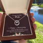 Lucky In Love Necklace: To My Beautiful Wife Happy Anniversary