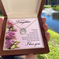 Lucky In Love Necklace:To My Daughter I Love You