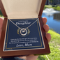 Lucky In Love Necklace: To My Beautiful Daughter Love Mum