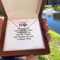 Lucky In Love Necklace: To My Beautiful Wife Distance Never Separate