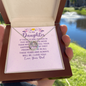 Lucky In Love Necklace:To My Daughter Love Your Dad