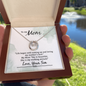 Lucky In Love Necklace: To My Mom Love Your Son