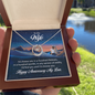 Lucky In Love Necklace:To My Wife Happy Anniversary My Love